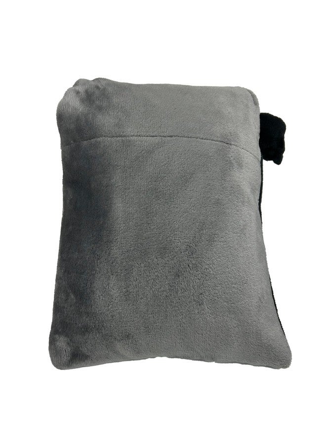 Wolf Essentials AnyWear Collection - CozyCarry Recycled Fleece 6-Pocket Scarf, Black - Image 5